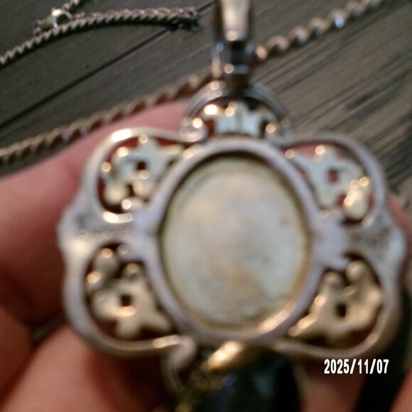 Carolyn Pollack Relios 925 Sterling & Brass 2" Labradorite Pendant 28g & Chain - Picture 7 of 12